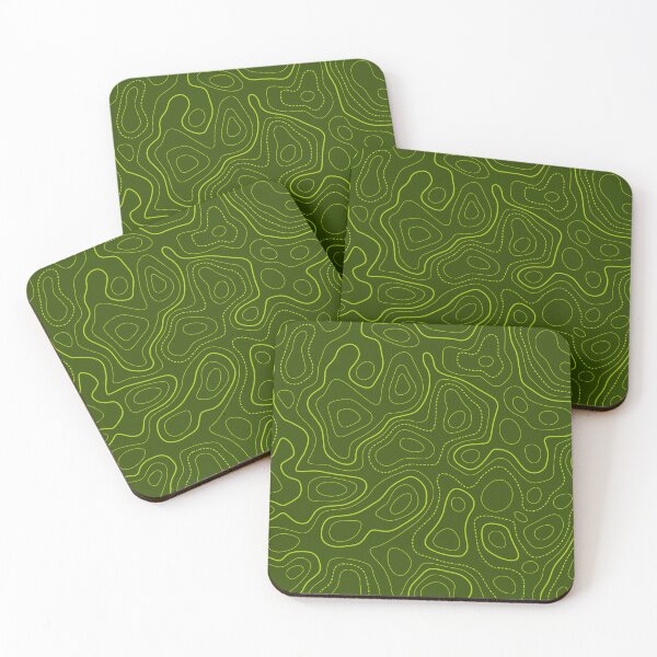 Item preview, Topography Pattern. Army green and green color designed and sold by Aetherier.
