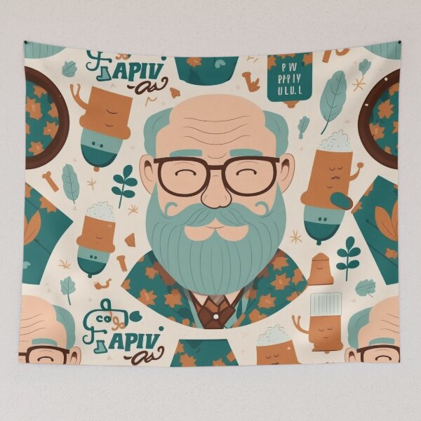 Item preview, fathers day illustrtion designed and sold by LUEE-Design.