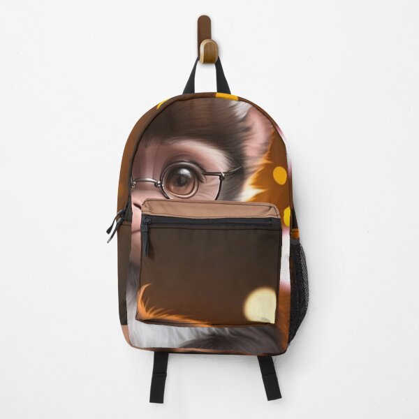 Item preview, Cute 3d monkey with glasses design, bokeh background illustration designed and sold by Meena-tta.