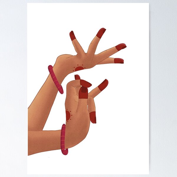 Item preview, Arangetram gifts, Bharathanatyam hasta mudra , Indian classical dance hand gestures designed and sold by HariniArts.