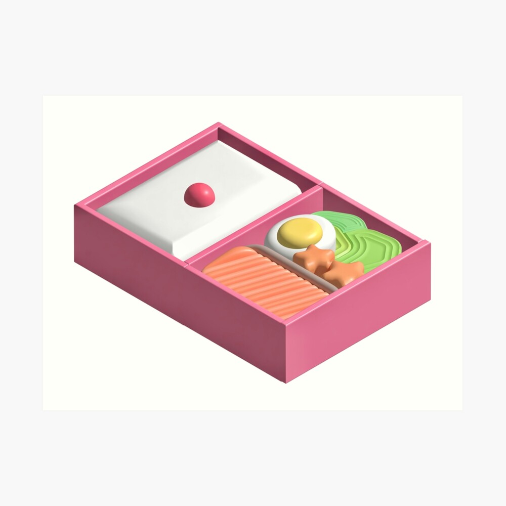 Cute Bento Box Art Board Print for Sale by chaoscorgi