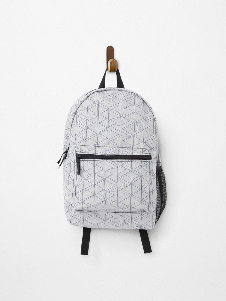 Thumbnail 1 of 3, Backpack, Geometric Line Pattern designed and sold by kiyaansh16.