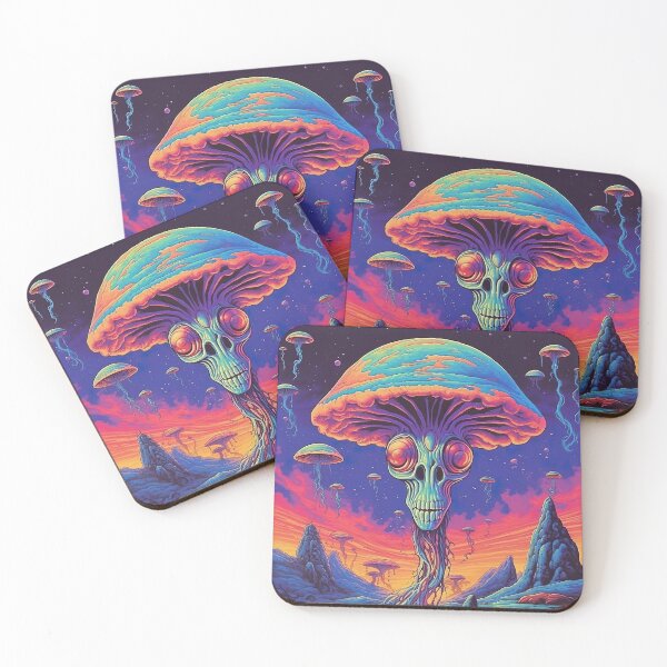 Item preview, Planet of the Mushroom Monsters designed and sold by Galactic Psychedelia.