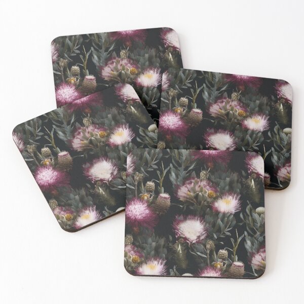 Item preview, Beautiful Native Australian wallpaper for bookcovers and homewares. Melaleuca and blooming flowers, buds and leaves 2. designed and sold by NatTex.