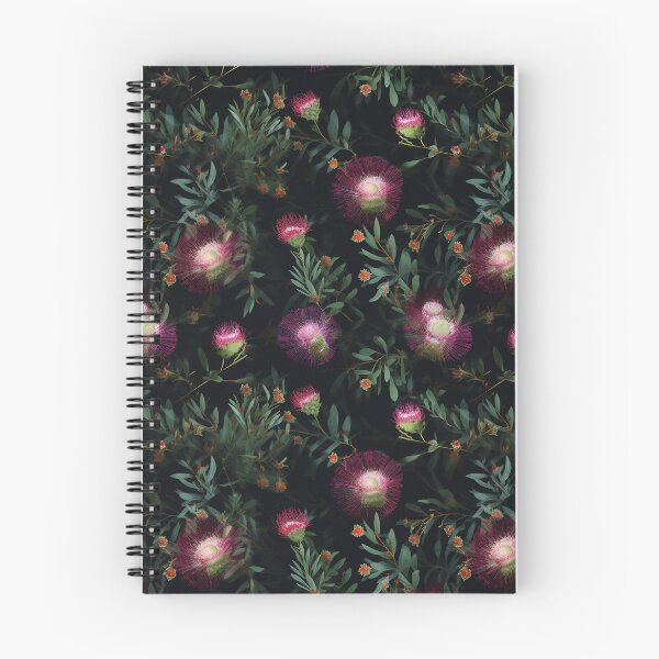 Item preview, Beautiful Native Australian wallpaper for bookcovers and homewares. Melaleuca and blooming flowers, buds and leaves 3. designed and sold by NatTex.