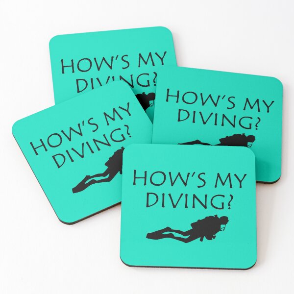 Item preview, How's My Diving? Scuba Diver Design designed and sold by CoupleCrafters.