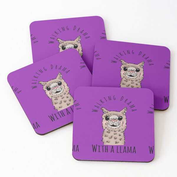 Item preview, Walking Drama with a LLama (purple) designed and sold by Life's eye Art and photography.