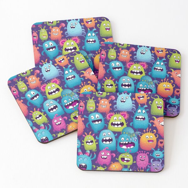 Item preview, The colorful tooth fairy gang is happy - the monster Halloween fun designed and sold by Pixelboys.