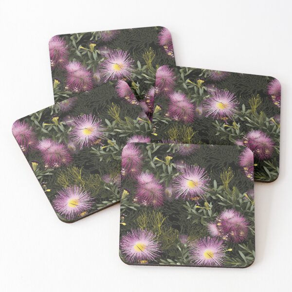 Item preview, Beautiful Native Australian wallpaper for bookcovers and homewares. Melaleuca and blooming flowers, buds and leaves 13 designed and sold by NatTex.