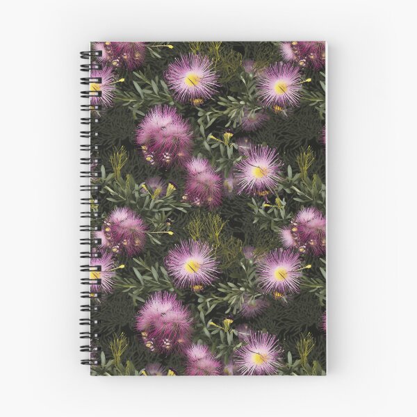 Item preview, Beautiful Native Australian wallpaper for bookcovers and homewares. Melaleuca and blooming flowers, buds and leaves 13 designed and sold by NatTex.