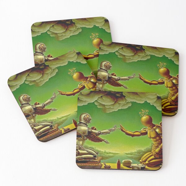 Item preview, Futuristic Interpretation of God and Adam Painting designed and sold by thematics.