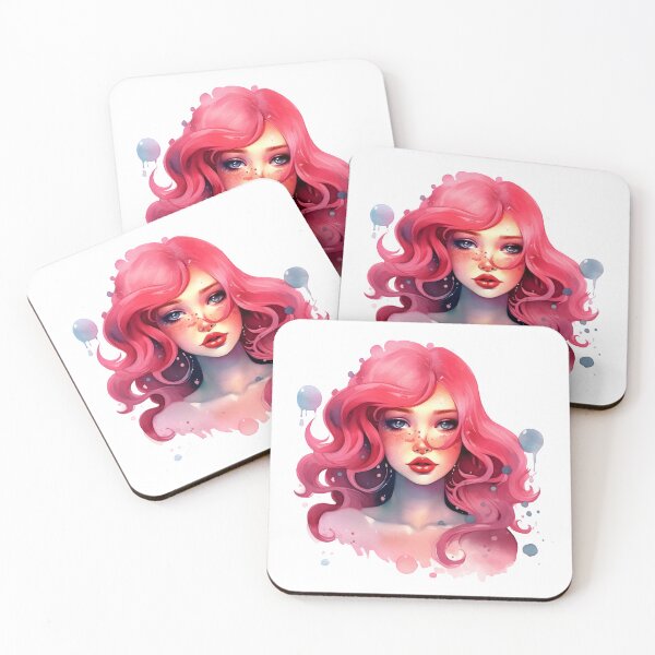 Item preview, Pink Beautiful Girl designed and sold by CATWOLF AI.