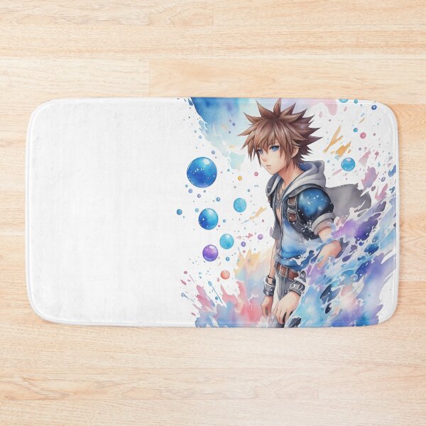 Item preview, Sora Kingdom Hearts Watercolor Fan Art designed and sold by craftyartsdigi.