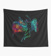 ICARUS THROWS THE HORNS - mythical *find unlisted gems in my portfolio* Wall Tapestry