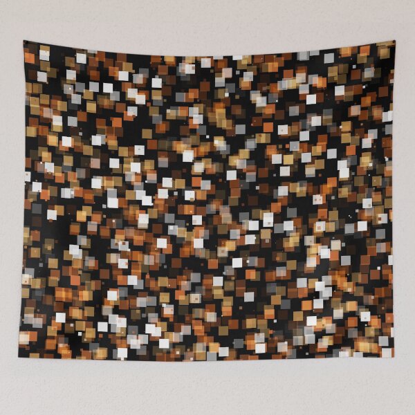 Item preview, Random Squares of Amber and Yellow Pattern designed and sold by Trevor Hirst.