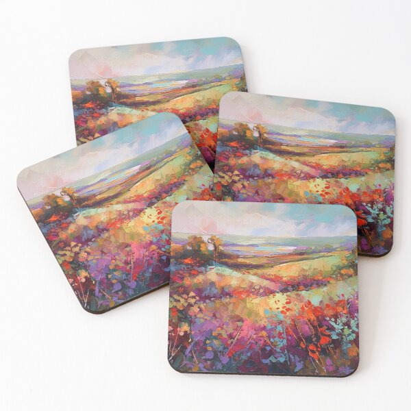 Item preview, Beautiful summer Floral Fields - Impressionistic landscape 3 designed and sold by Red Witch Art.