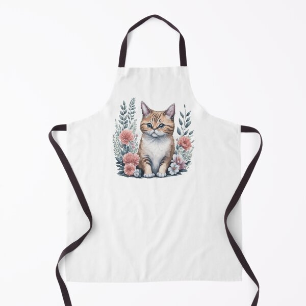 Item preview, Cute Munchkin Cat with flowers designed and sold by Clipartopia.