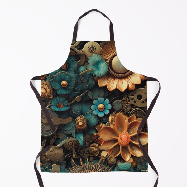 Item preview, Field of Blooming Flowers 11 - Steampunk Edition designed and sold by TheOddBotShop.