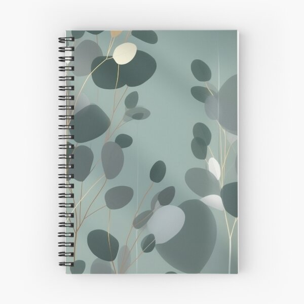 Item preview, Beautiful Native Australian wallpaper for bookcovers and homewares. Minimalist Eucalyptus leaves and golden morning light through the fog 8 designed and sold by NatTex.