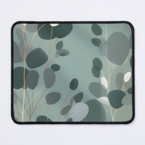 Item preview, Beautiful Native Australian wallpaper for bookcovers and homewares. Minimalist Eucalyptus leaves and golden morning light through the fog 8 designed and sold by NatTex.