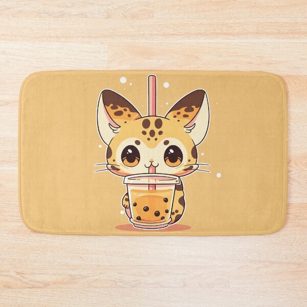 Item preview, Bubble Tea Neko - Peach Tapioca Pearls designed and sold by SnarkyDoodles.