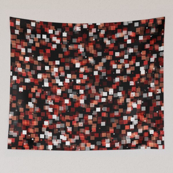 Item preview, Random Micro Squares in Shades of Red and White designed and sold by Trevor Hirst.
