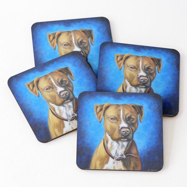 Item preview, Angel - American Staffordshire Terrier Dog Painting designed and sold by Michelle Wrighton.