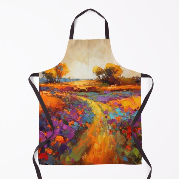 Item preview, Summer Floral Fields - Impressionistic landscape designed and sold by Red Witch Art.
