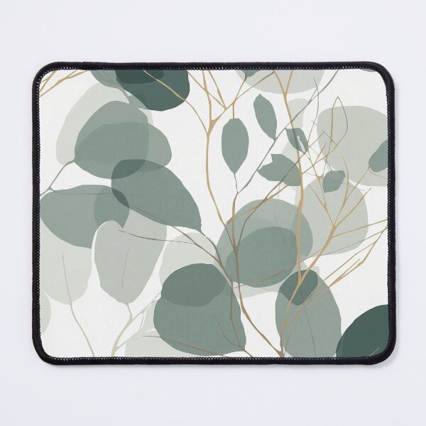 Item preview, Beautiful Native Australian wallpaper for bookcovers and homewares. Minimalist Eucalyptus leaves and golden morning light through the fog 12 designed and sold by NatTex.
