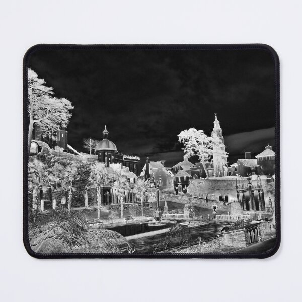 Item preview, Portmeirion village 1, grayscale inverted designed and sold by paulboizot.