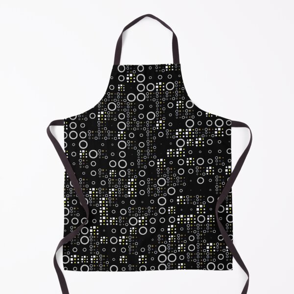 Aperçu de l'œuvre Pattern of Circles and Squares in Black White and Yellow créée et vendue par Trevor Hirst.
