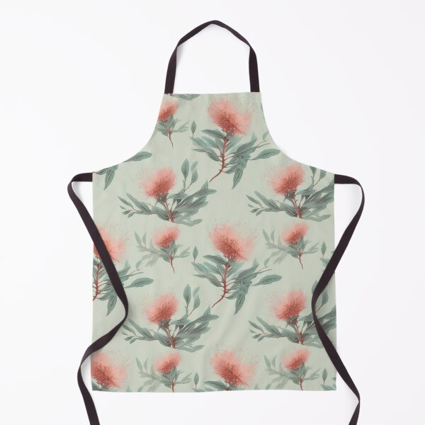 Item preview, Beautiful Native Australian wallpaper for bookcovers and homewares. Melaleuca and blooming flowers, buds and leaves on light background 2 designed and sold by NatTex.