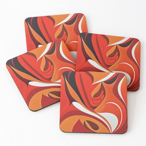 Item preview, Red and Orange Abstract Pattern 07: Captivating Ignition designed and sold by Floral Fiesta Designs.