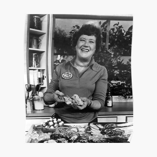 “julia child” Poster for Sale by CAPERII | Redbubble