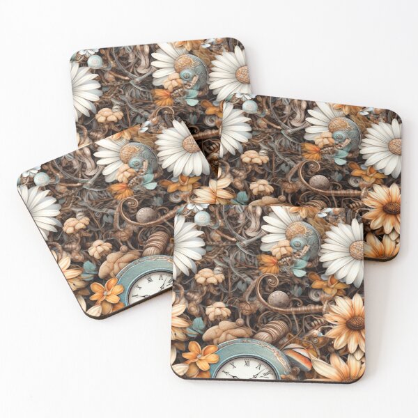 Item preview, Field of Blooming Flowers 13 - Steampunk Edition designed and sold by TheOddBotShop.