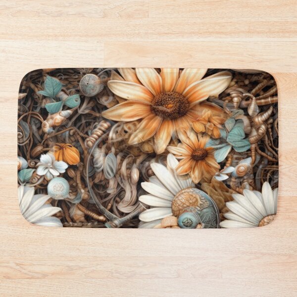 Item preview, Field of Blooming Flowers 13 - Steampunk Edition designed and sold by TheOddBotShop.