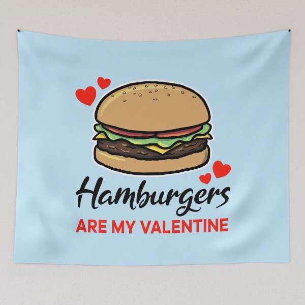 Item preview, Hamburgers are my valentine designed and sold by jonmlam.