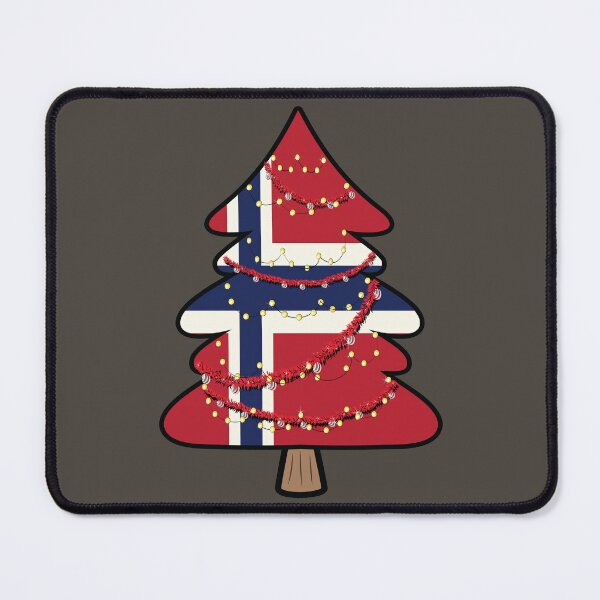 Item preview, Norway flag on a Christmas tree  designed and sold by Donutlovers.