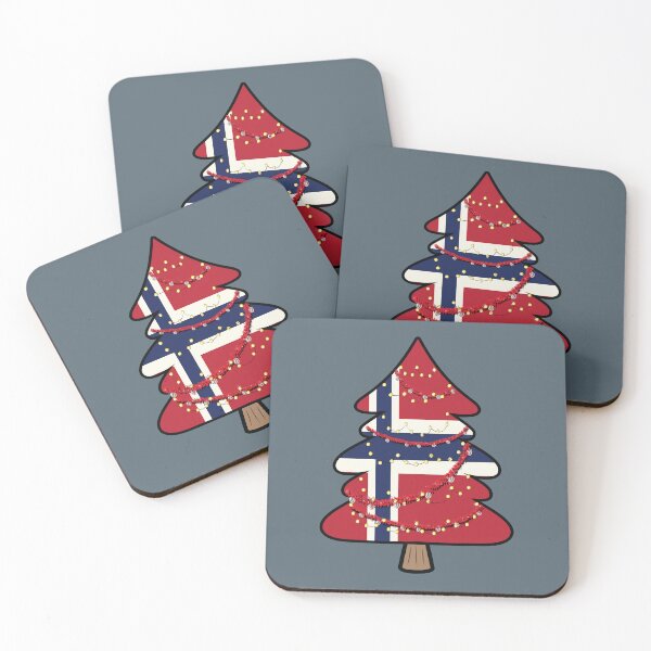 Item preview, Norway flag on a Christmas tree  designed and sold by Donutlovers.