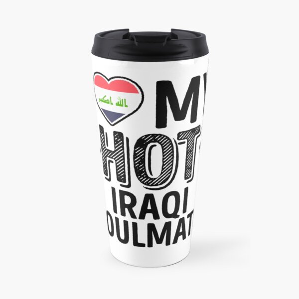 I Love My HOT Iraqi Soulmate - Cute Iraq Couples Romantic Love T-Shirts & Stickers Travel Mug