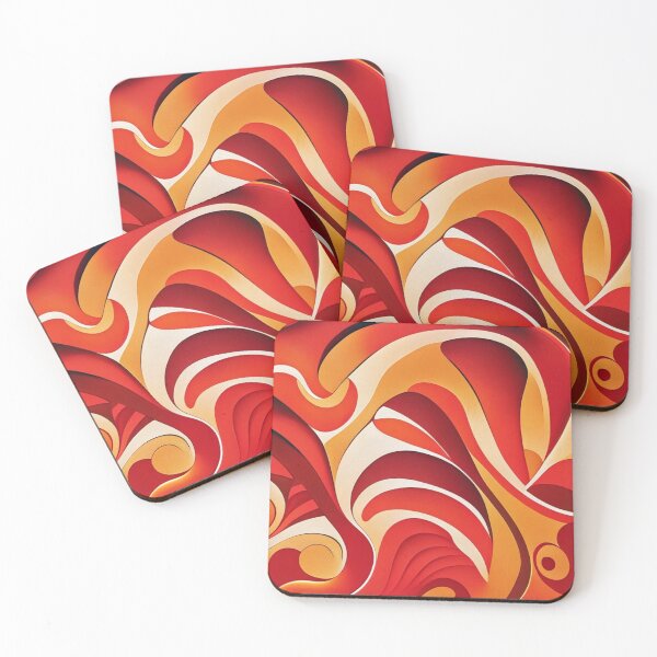 Item preview, Red and Orange Abstract Pattern 09: Intense Inferno designed and sold by Floral Fiesta Designs.