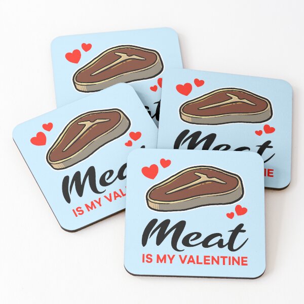 Item preview, Meat is my valentine designed and sold by jonmlam.