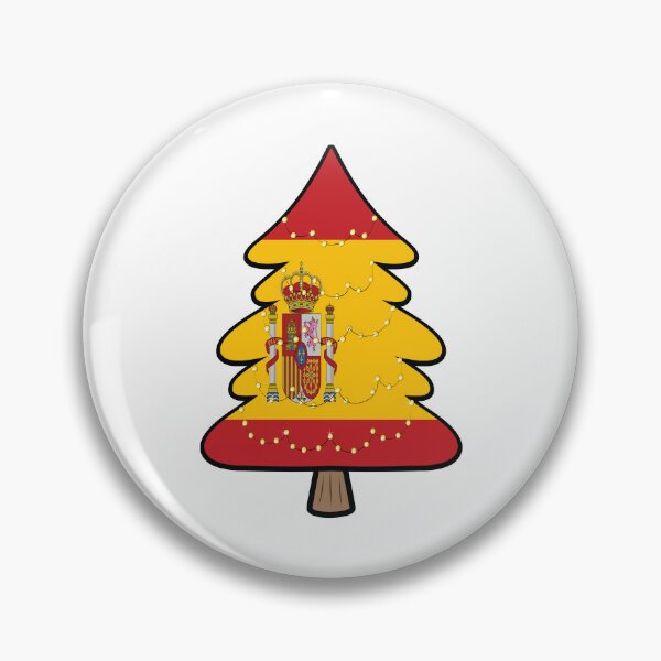 Artikelvorschau, Spain flag on a Christmas tree  entworfen und verkauft von Donutlovers.