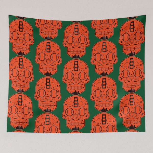 Item preview, San Francisco Baseball Sugar Skull   (1) designed and sold by denlongdo.