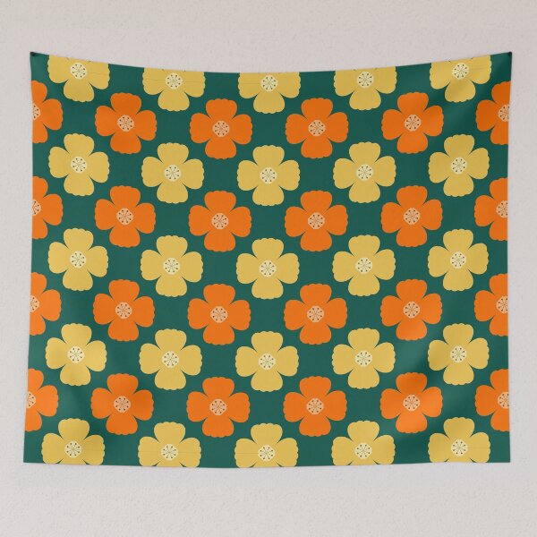 Item preview, Retro floral pattern designed and sold by XiangSlowLife.