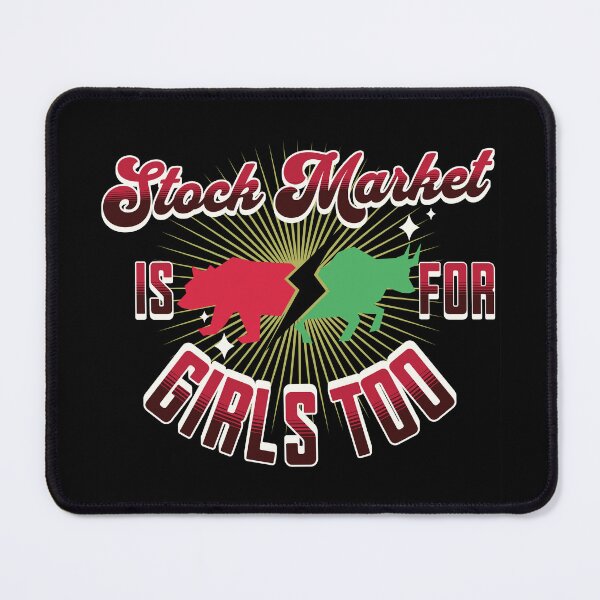 Item preview, Stock Market is for Girls too Wall Street Profession  designed and sold by TheBeesForYou.