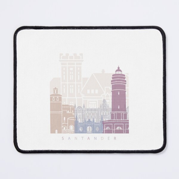 Item preview, SANTANDER SKYLINE POSTER PASTEL designed and sold by paulrommer.