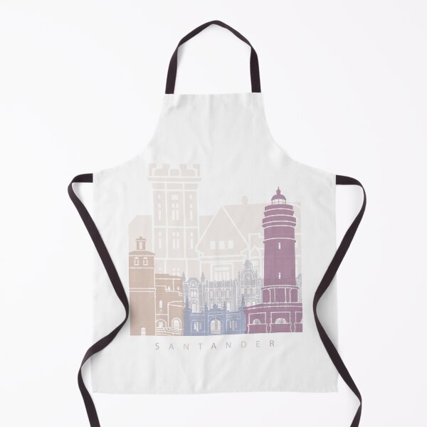 Item preview, SANTANDER SKYLINE POSTER PASTEL designed and sold by paulrommer.
