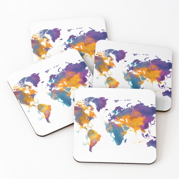 Item preview, Watercolour of the world designed and sold by PixlMasterpiece.