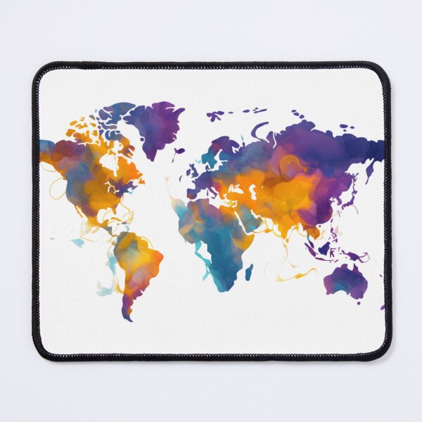 Item preview, Watercolour of the world designed and sold by PixlMasterpiece.